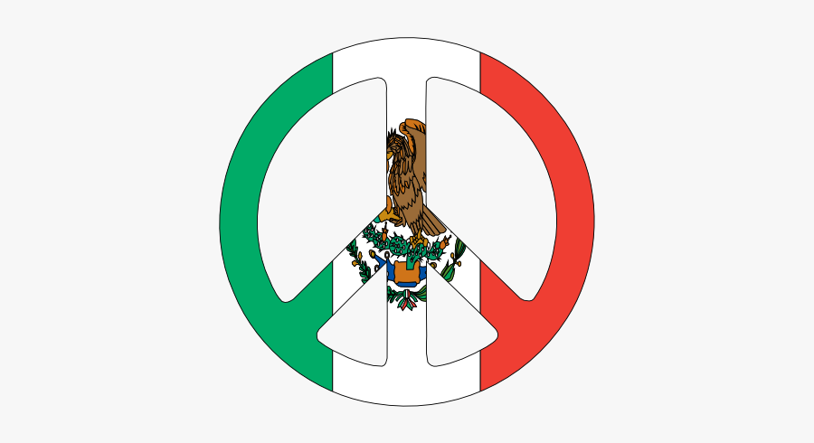 Mexican Flag Clip Art - Symbols Of Peace Mexico, Transparent Clipart