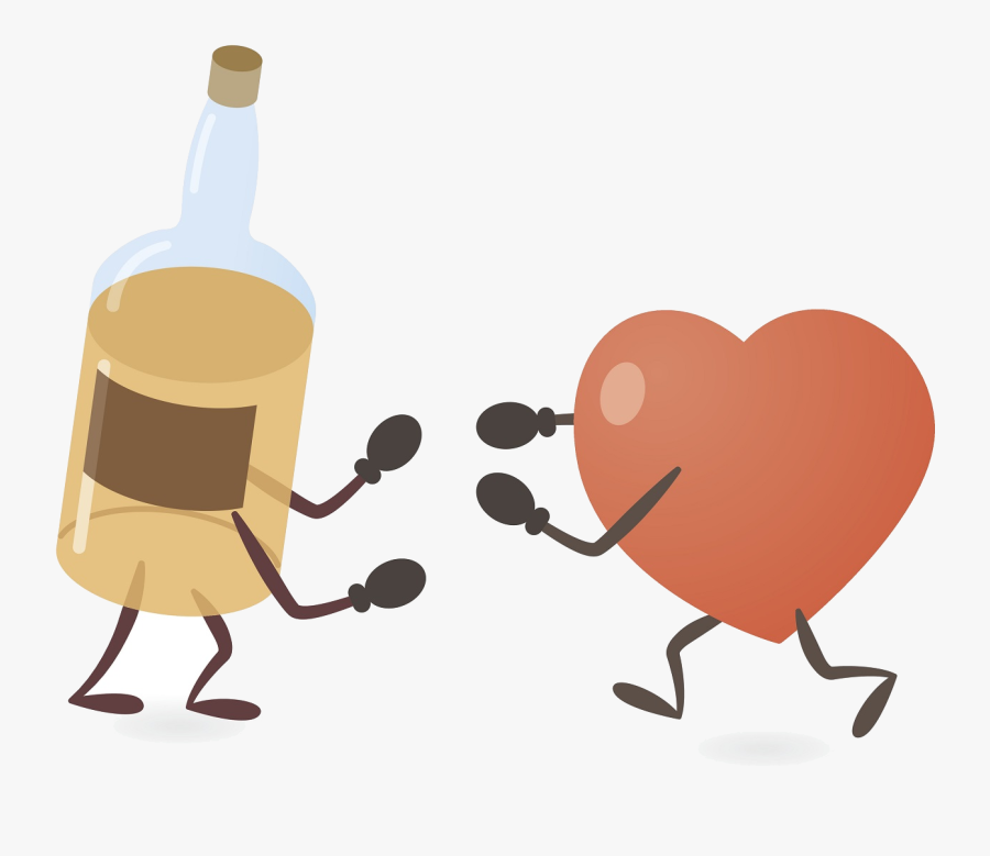Alcohol Clipart Consumption Use Affects Levels Of Transparent - Cartoon Effects Of Alcohol On The Heart, Transparent Clipart