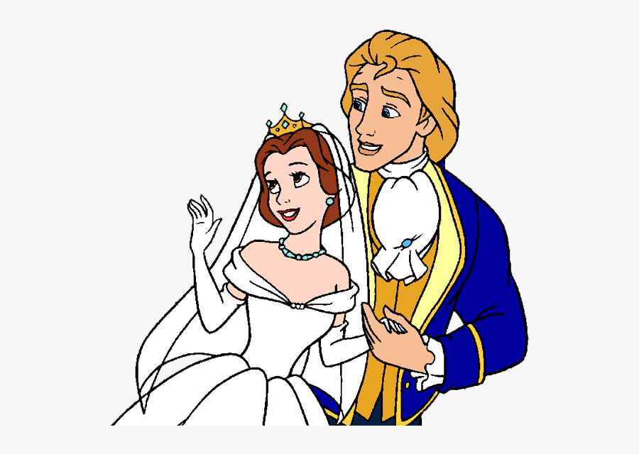 Wedding Dress Clipart Belle - Belle Disney Princess Wedding, Transparent Clipart