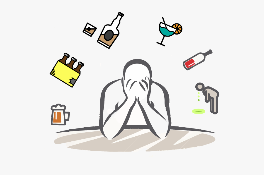 Alcohol And Mental Health - Chemical Dependency, Transparent Clipart