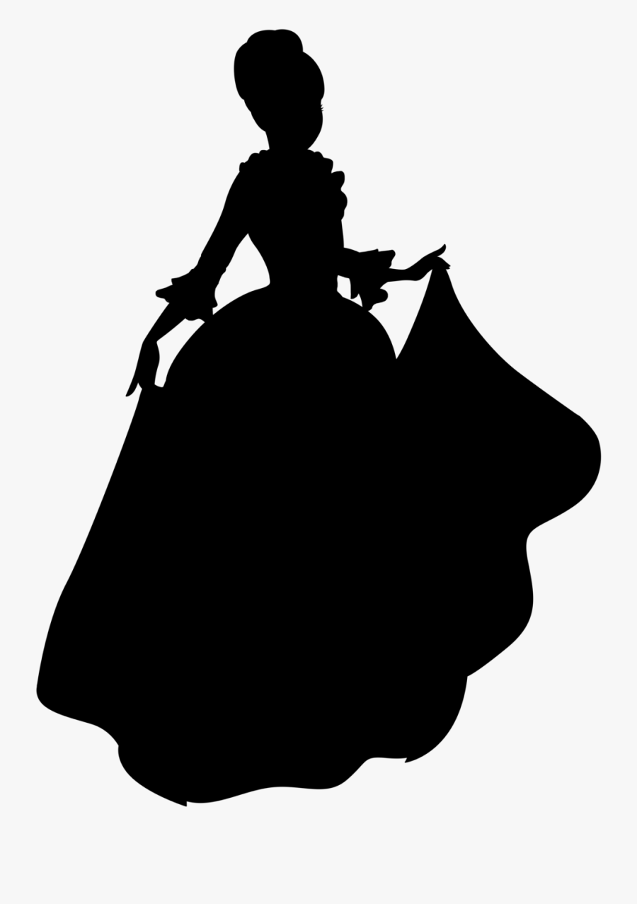 Belle Beast Clip Art Silhouette Image - Belle Disney Princess Silhouette, Transparent Clipart