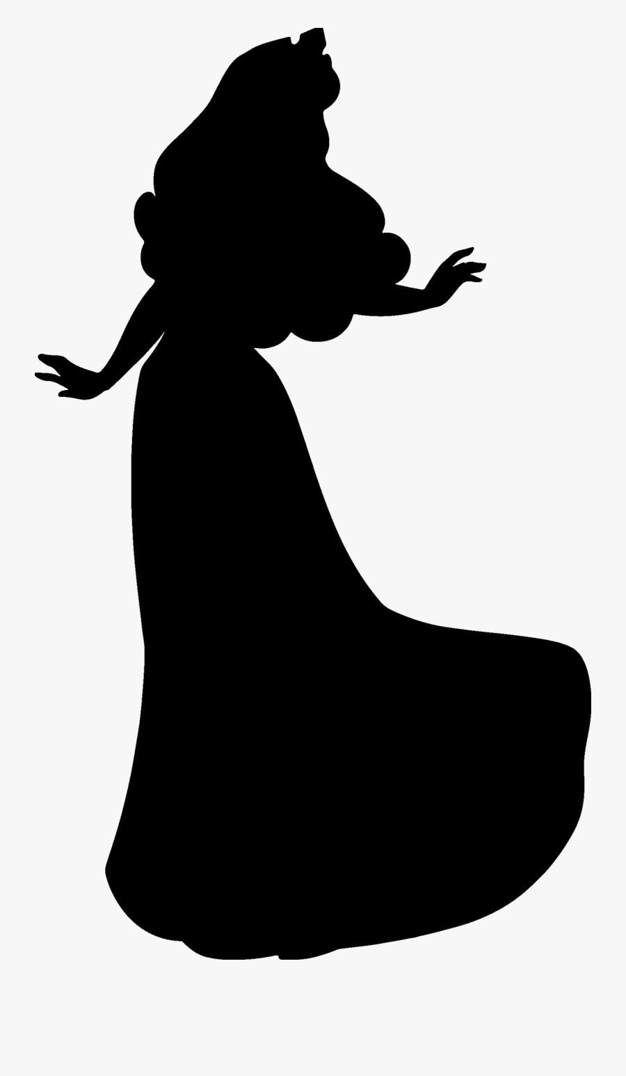 Belle Silhouette Printable At Getdrawings - Disney Princess Silhouette Png, Transparent Clipart