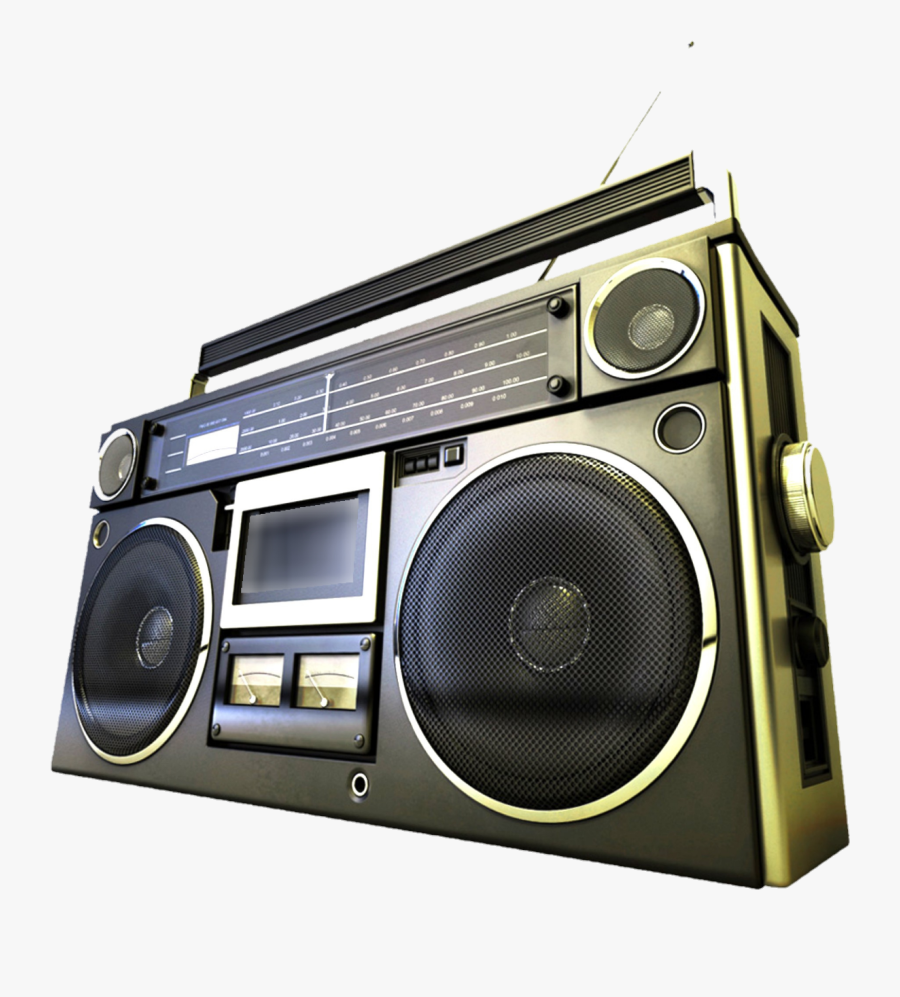 Boombox Radio Cassette Boombox Radio Radiocassett - Old School Party Ticket, Transparent Clipart