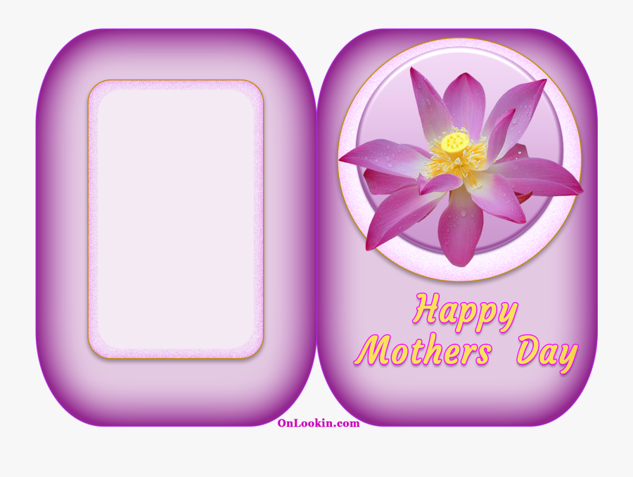 Happy Mothers Day Lilac Lotus Flower Clipart , Png - Sacred Lotus, Transparent Clipart