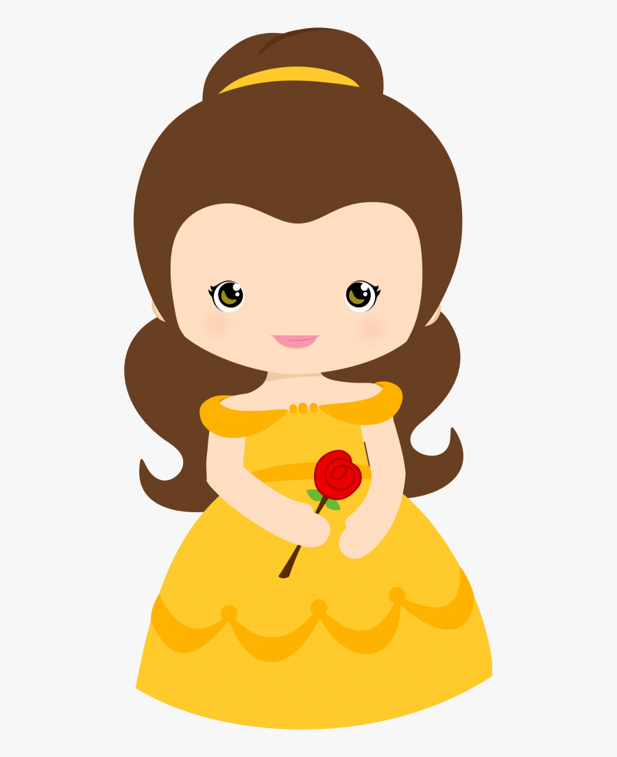 Princesas Disney Cutes Jbsoye - Bela E A Fera Cute, Transparent Clipart