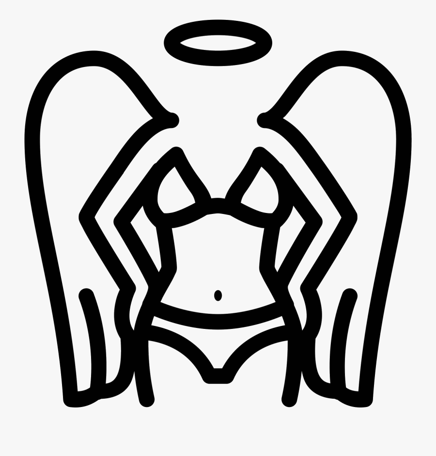 Halo Clipart Angel Wing - Victoria's Secret Angel Icon, Transparent Clipart