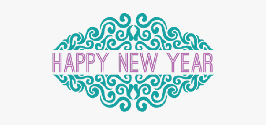 Happy New Year Png File, Transparent Clipart