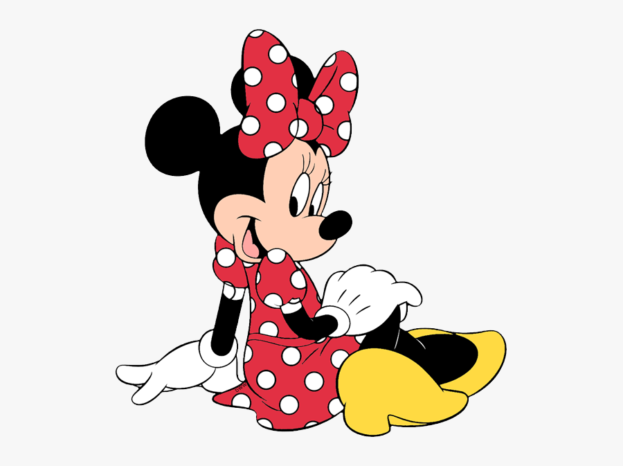 Red Minnie Mouse 2, Transparent Clipart