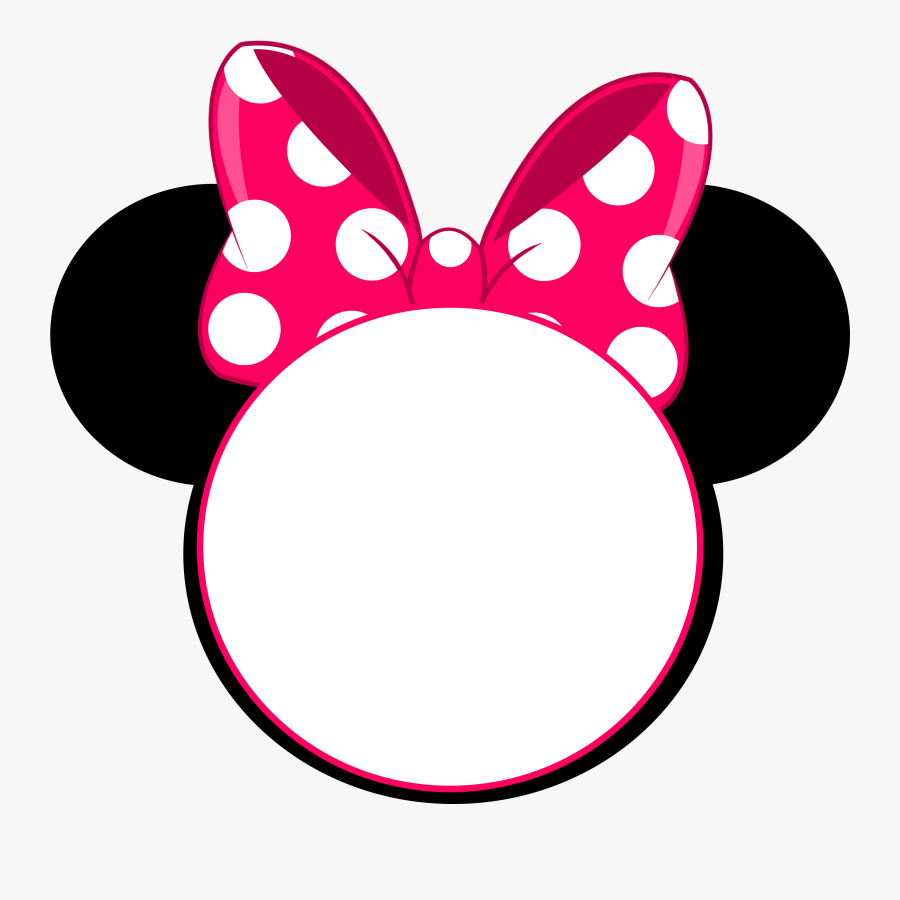 Clip Art Minnie Ears Clipart - Minnie Mouse Head Png, Transparent Clipart