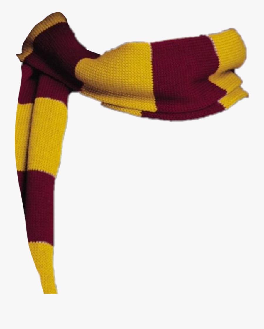 Scarf Harrypotter Gryffindor Hogwarts Clothing Accesso - Harry Potter Scarf Transparent, Transparent Clipart