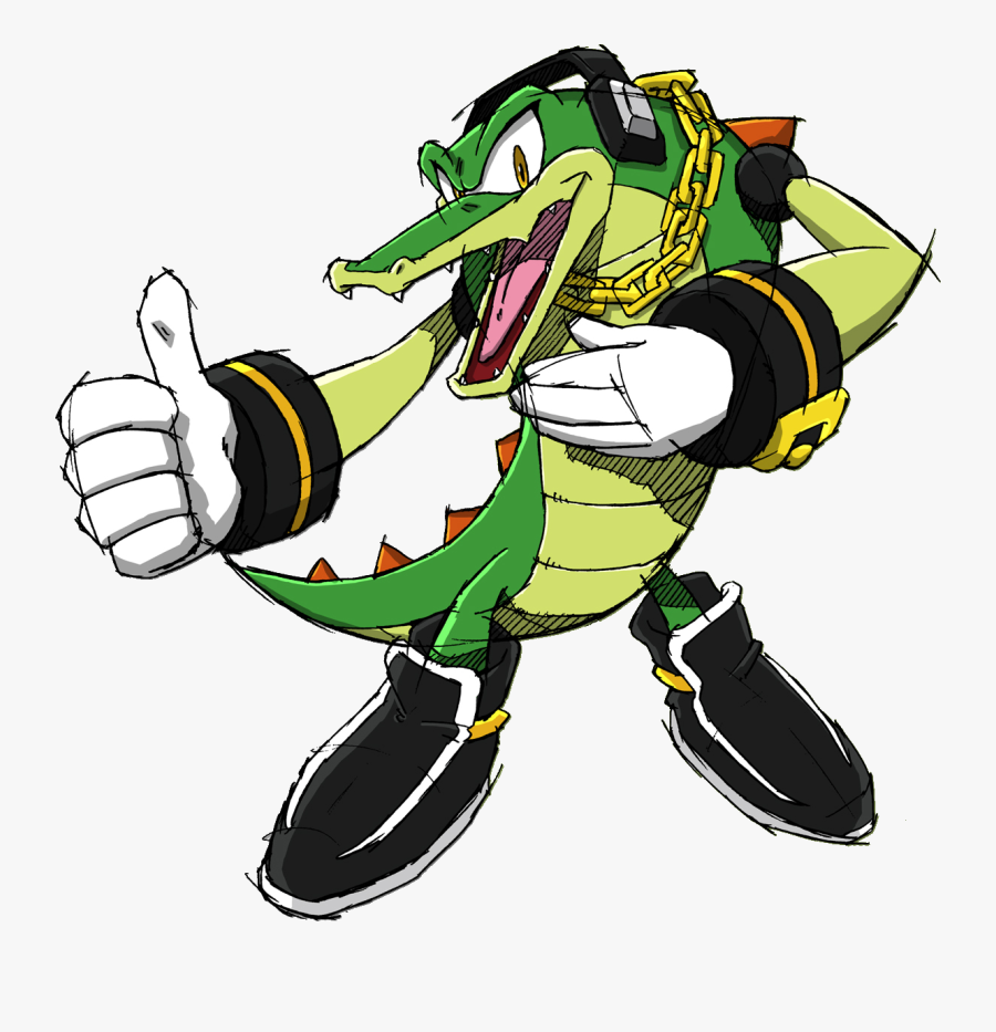 Sonic Channel Vector The Crocodile, Transparent Clipart