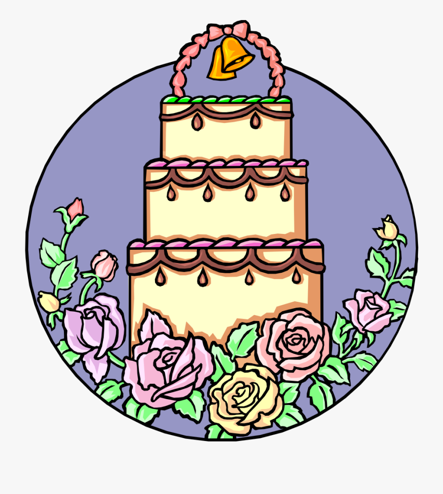 Layered Wedding Cake - Wedding Cake Animated, Transparent Clipart