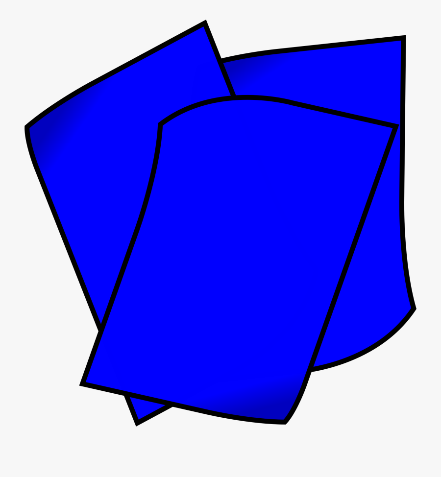 Clipart - Blue Paper Png Clipart, Transparent Clipart