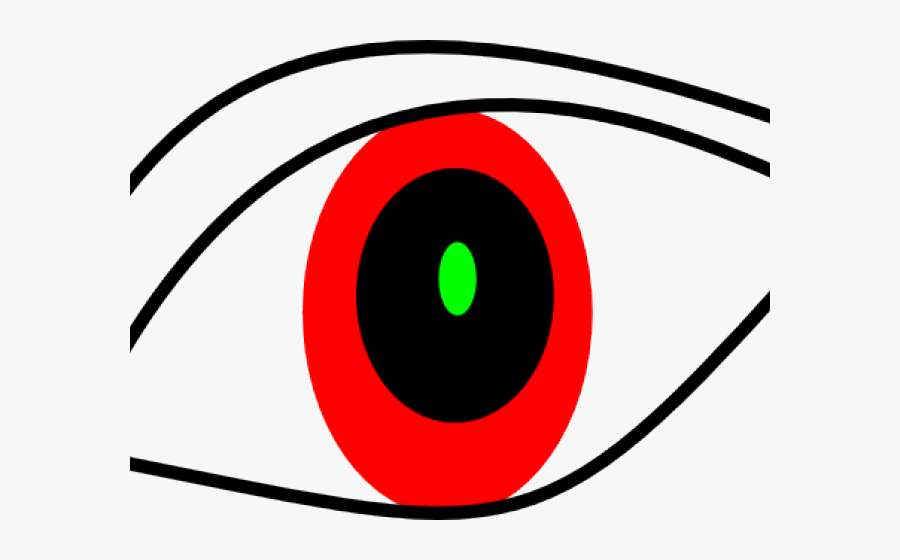 Red Eyes Clipart Shot - Circle, Transparent Clipart
