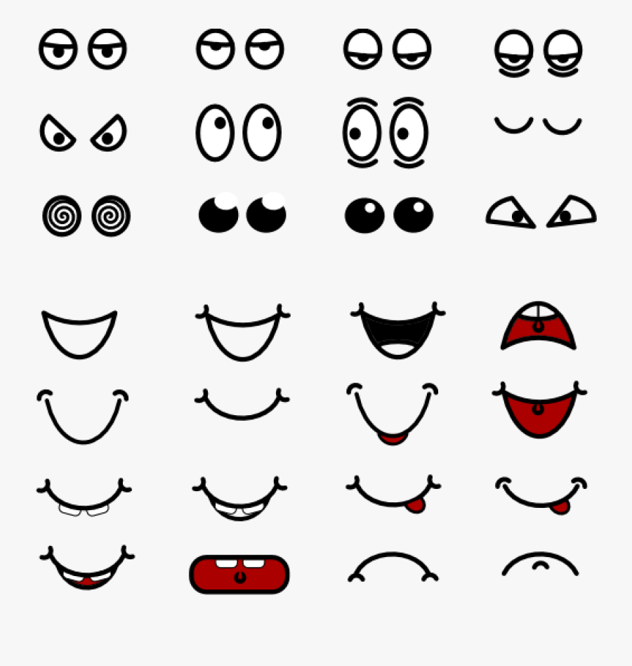 Cartoon Eyes Clipart Thank You Clipart Hatenylo - Gekke Gezichten ...