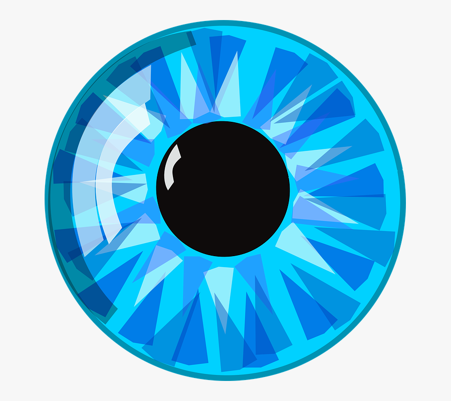 Eyeball Blue Green Eyes Clipart - Blue Eyes Cartoon Transparent, Transparent Clipart