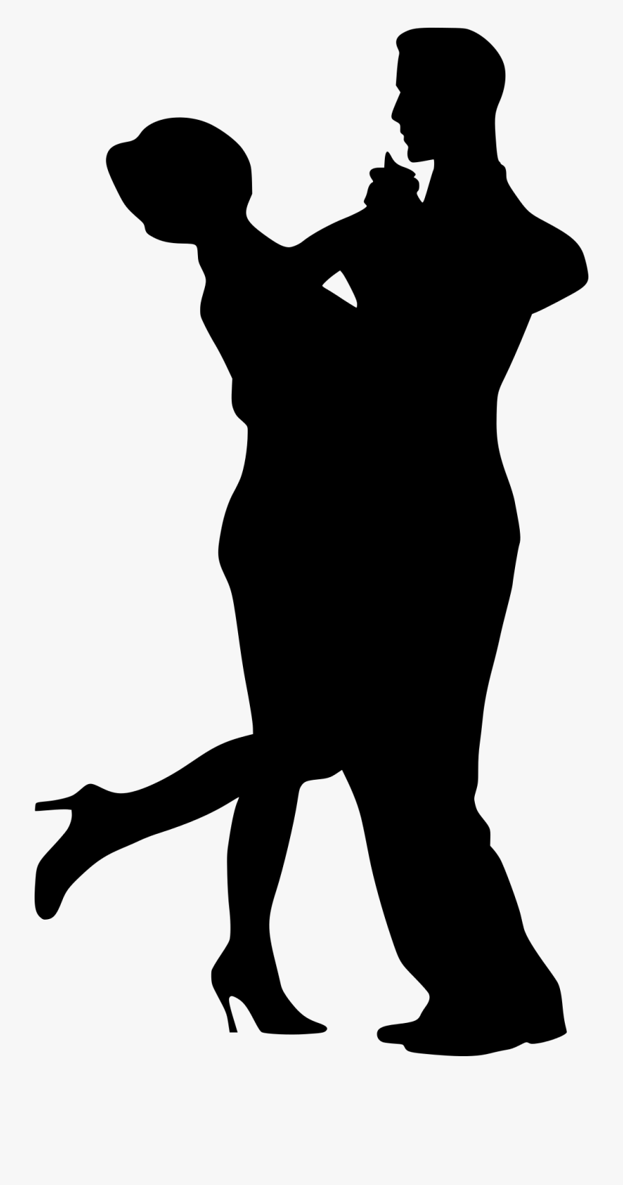 Partner Dance Clip Art - Dancing Couple Silhouette Png , Free ...