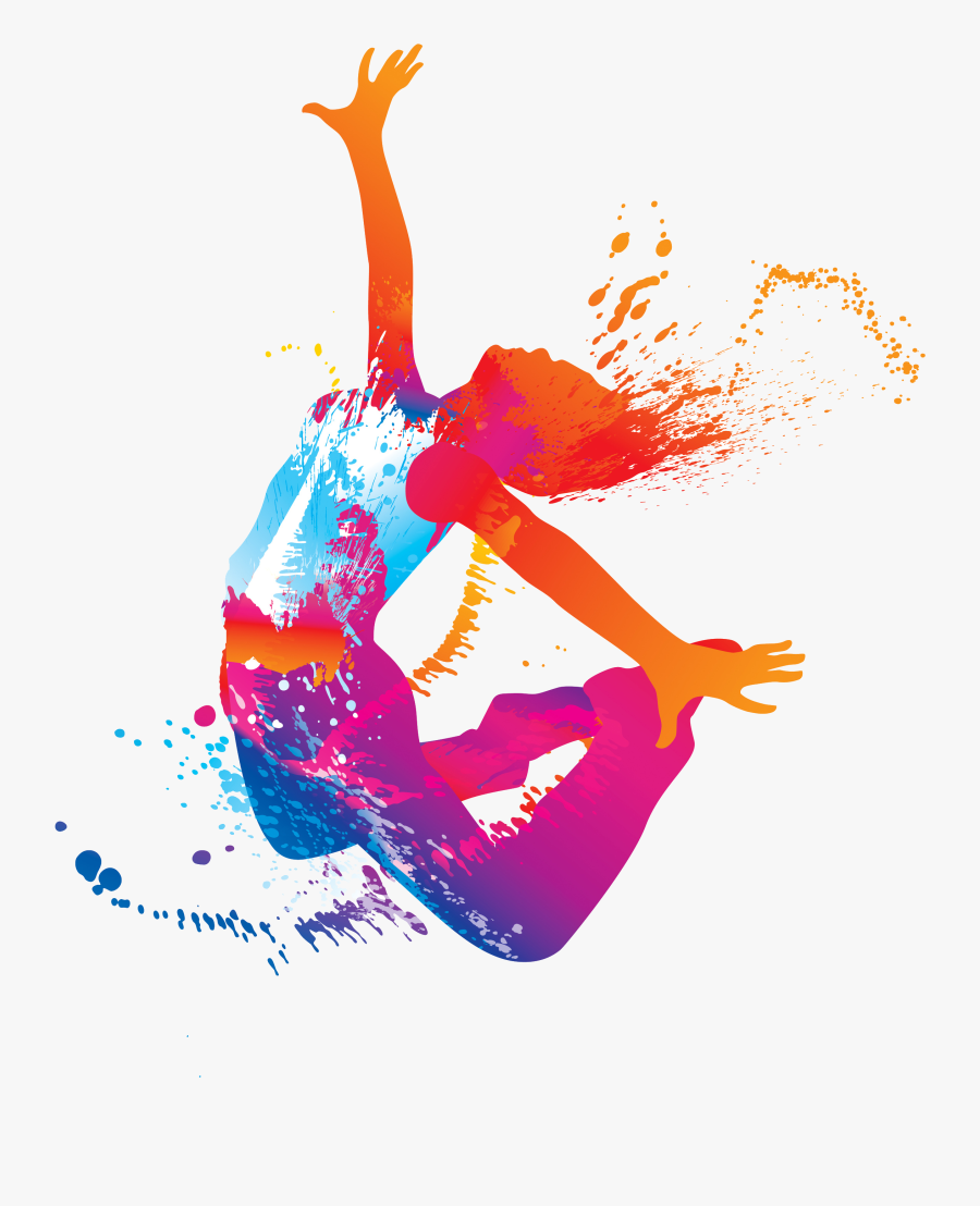 Dance, Ballet Dancer, Color, Art, Graphic Design Png - Colorful Dance Clip Art, Transparent Clipart