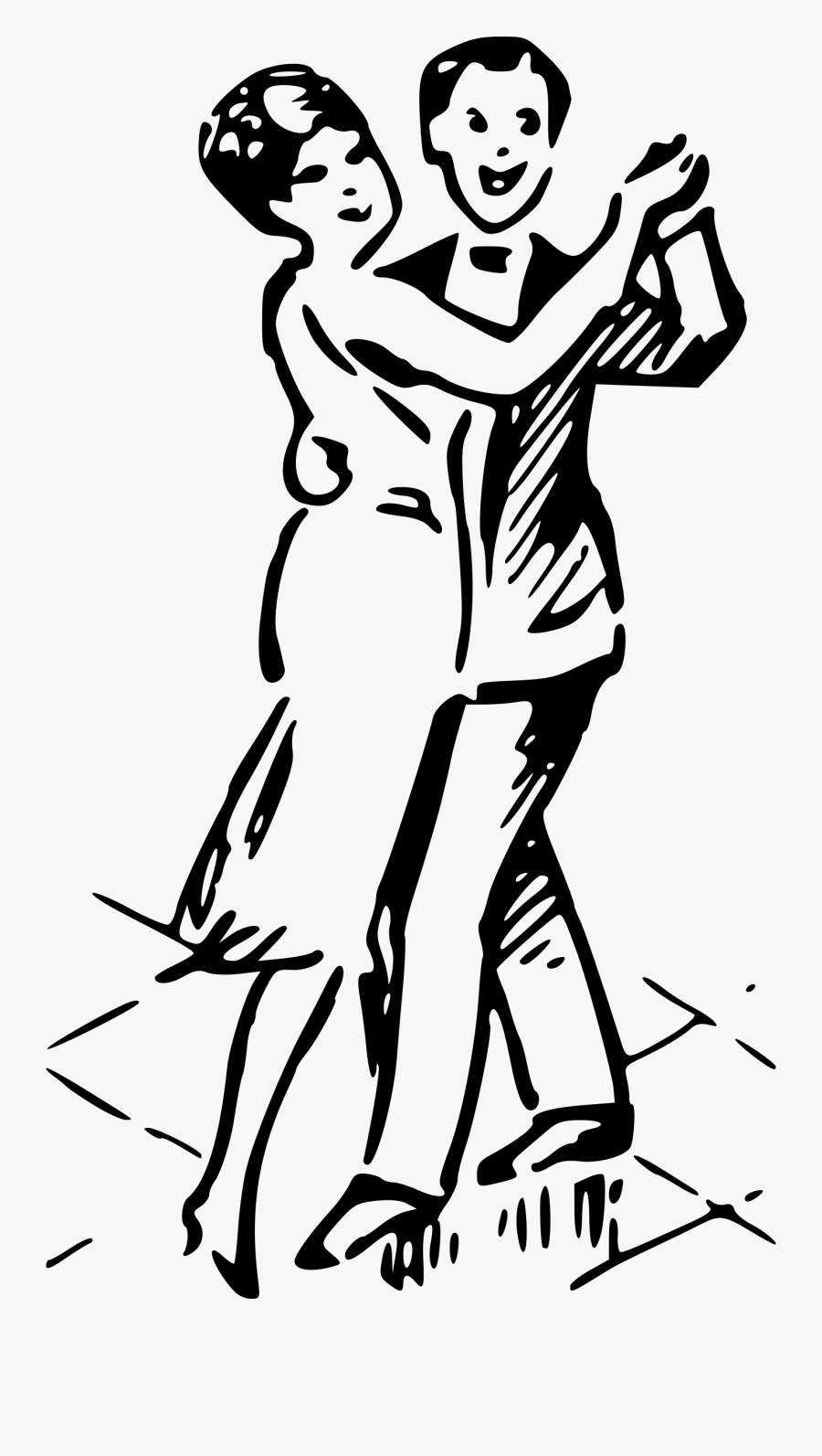 Dancing Couple - Dancing Couple Drawing Png , Free Transparent Clipart