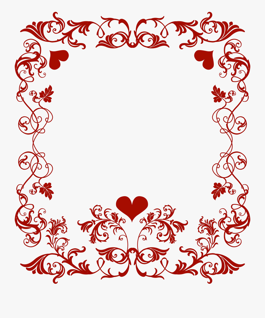 Valentine"s Day Decorative Border Transparent Png Clip, Transparent Clipart