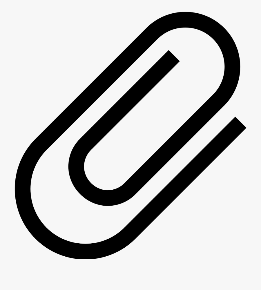Paper Clip Attach Interface Symbol - Clip Icono, Transparent Clipart