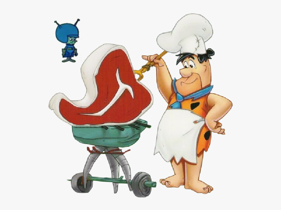 T Bone Recipe With - Fred Flintstone Eating Steak, Transparent Clipart