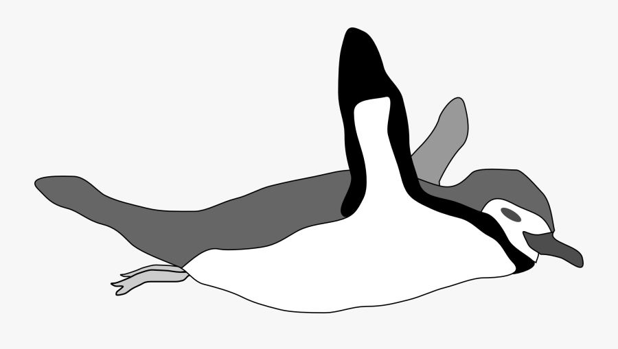 Penguin Swim - Penguin Swimming Clip Art, Transparent Clipart