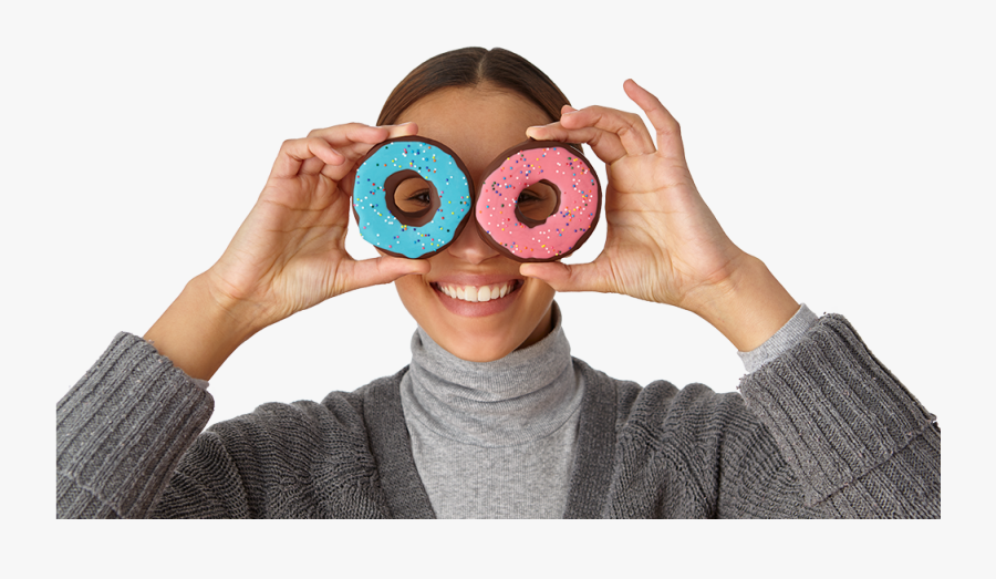 Edible Donut Girl - Circle, Transparent Clipart