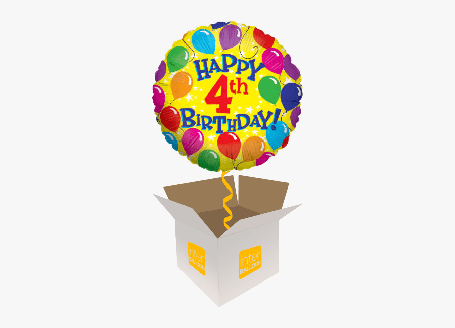 Happy 4th Birthday - Happy 6th Birthday Balloons, Transparent Clipart