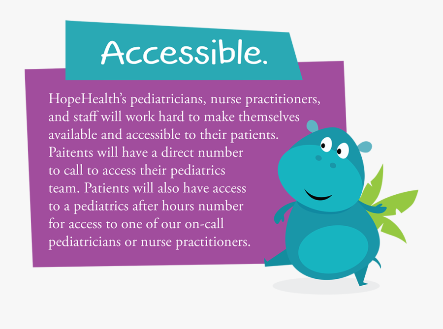 Hopehealth Is Accessible - Cartoon, Transparent Clipart