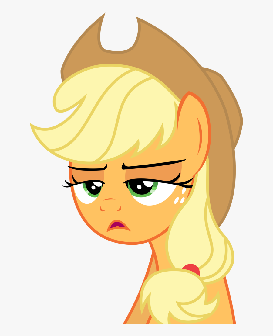 Applejack Is Not Amused Artist Artistsketchmcreations - My Little Pony Applejack Faic, Transparent Clipart