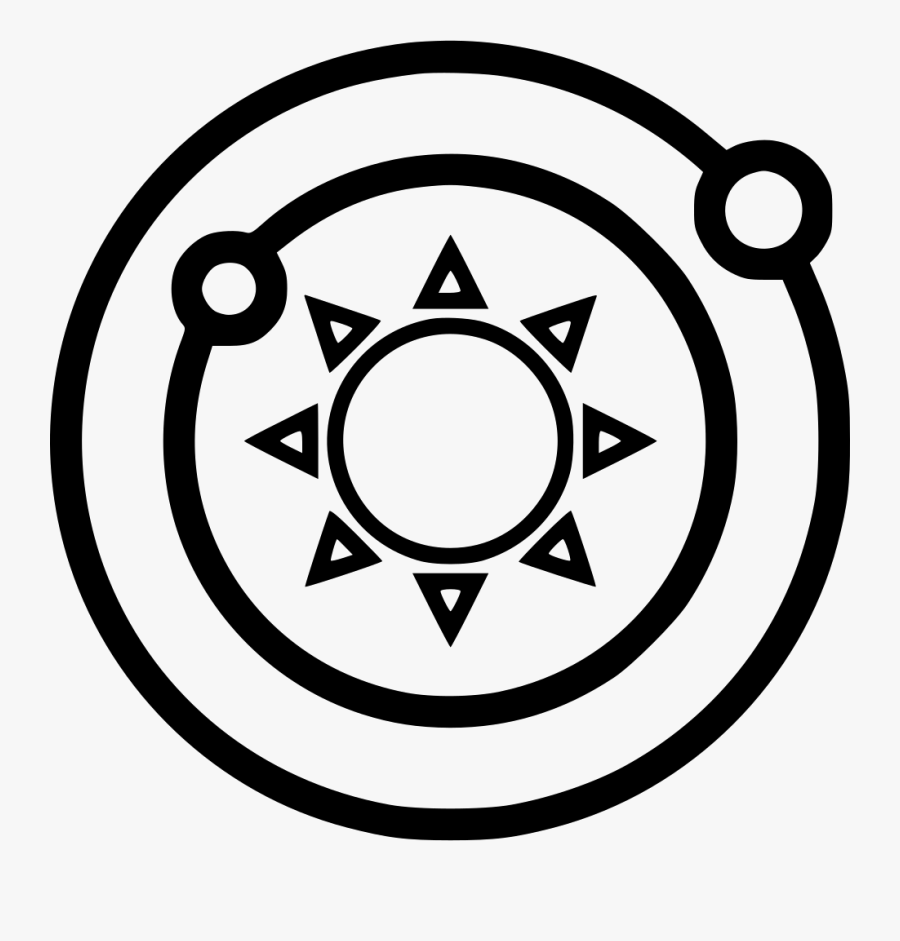 Drawn Planets Svg - Tribal Sun Triangle Tattoo, Transparent Clipart