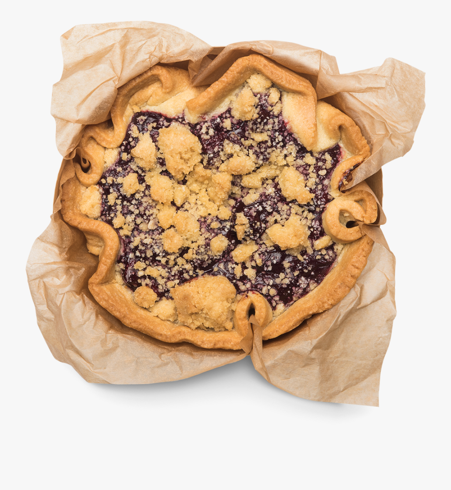 Handy Handcrafted Cherry Crumble Pie , Png Download - Blueberry Pie, Transparent Clipart