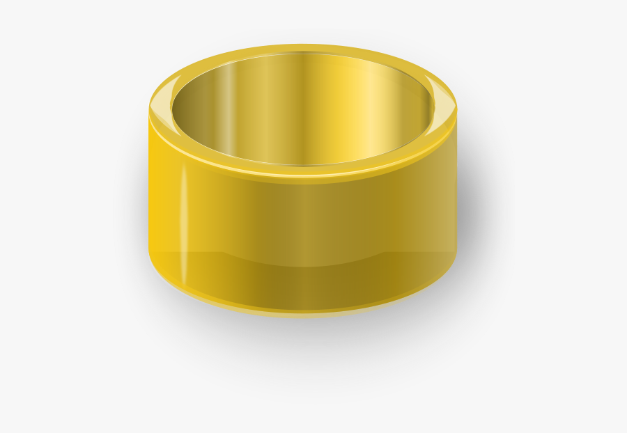 Gold Ring Png Clip Arts - Ring Drawing Gold, Transparent Clipart