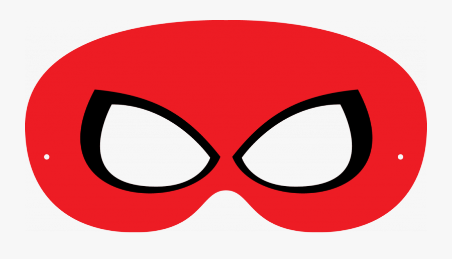 Spiderman Half Mask Template, Transparent Clipart