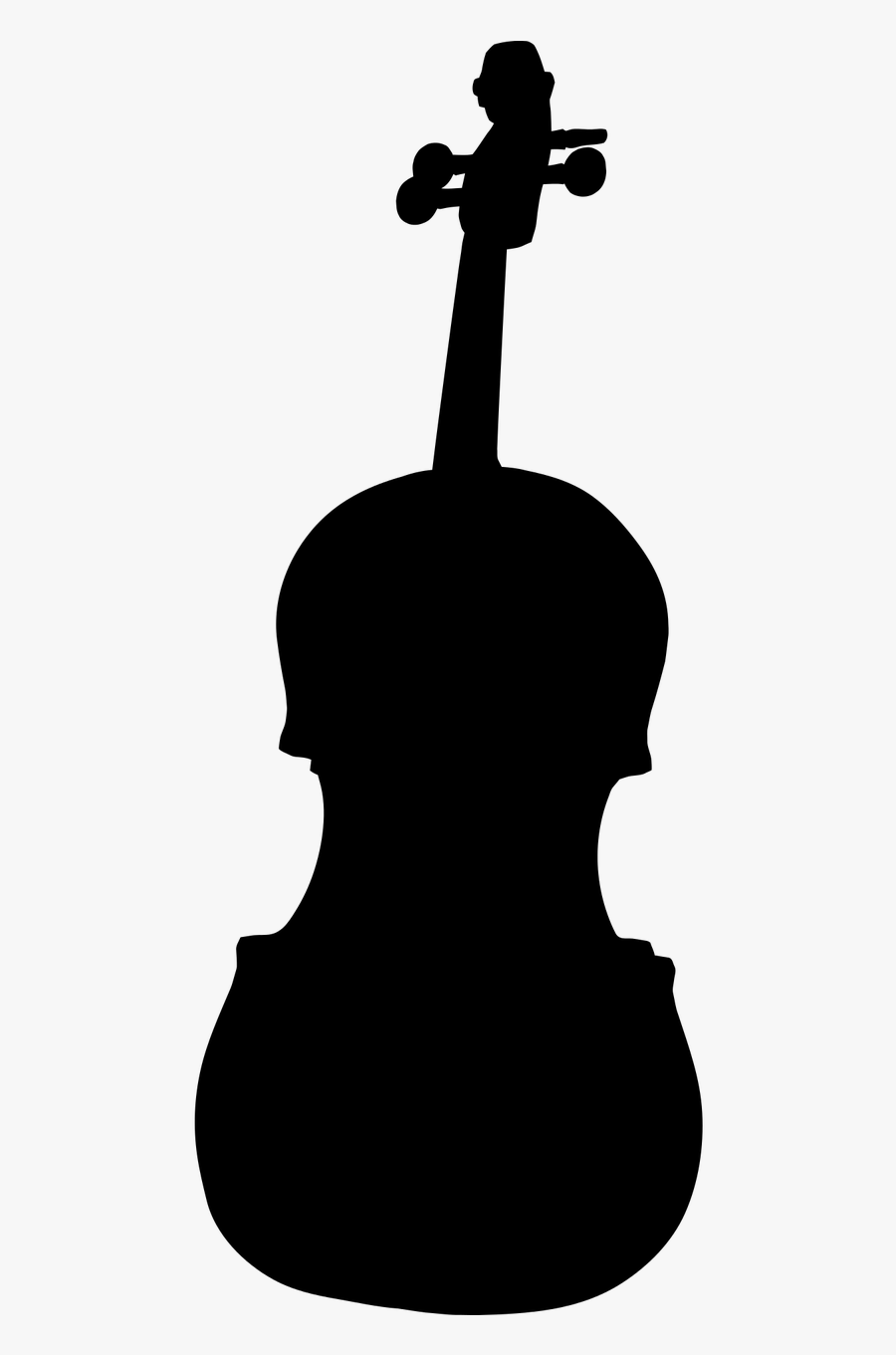 Transparent Cat And The Fiddle Clipart - Double Bass Silhouette Clipart, Transparent Clipart