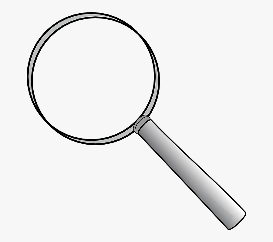 Lens Clipart Science Tool - Magnifying Glass Clip Art Black And White, Transparent Clipart