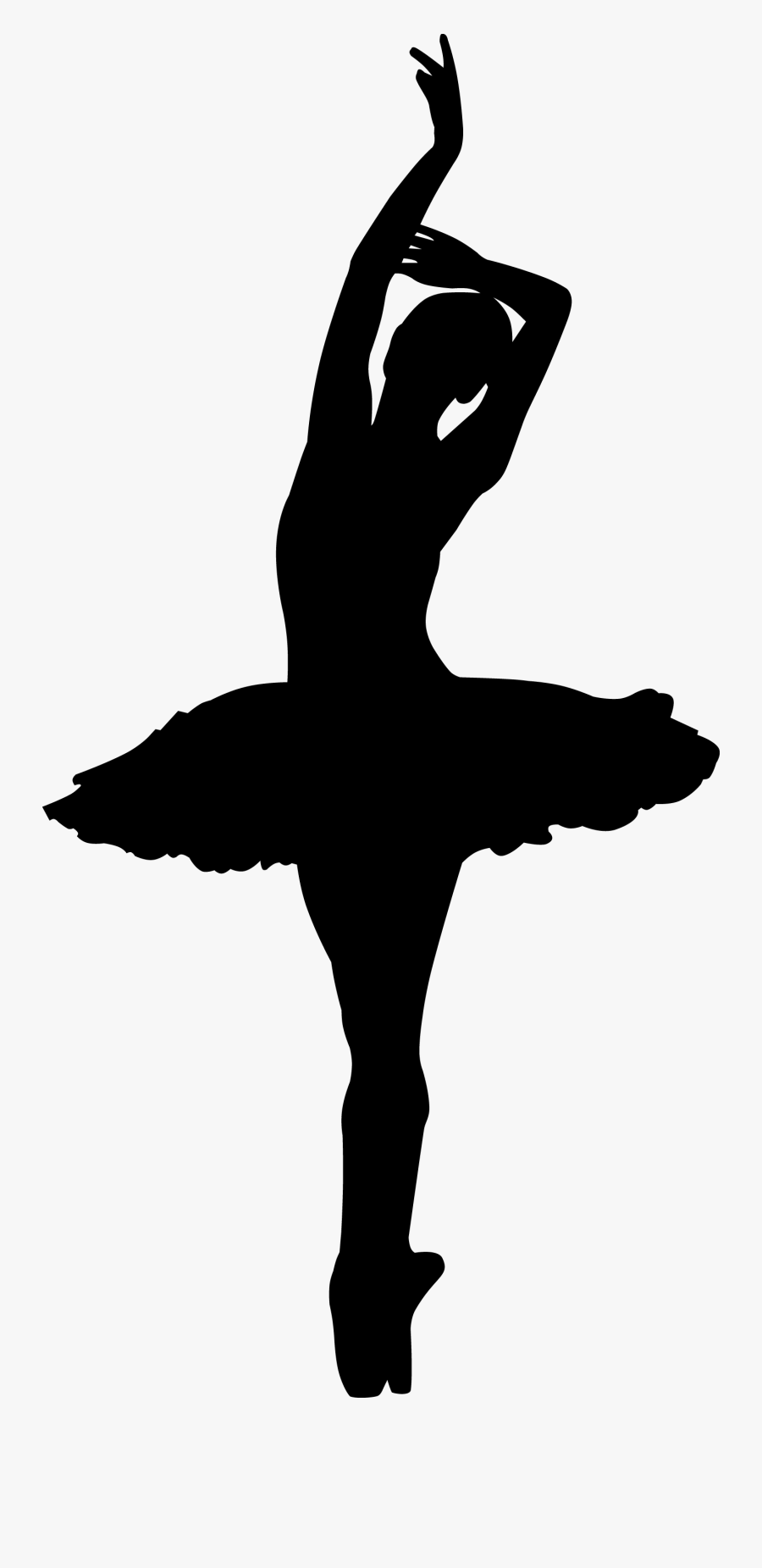 Pointe Ballet Dancer Silhouette, Transparent Clipart