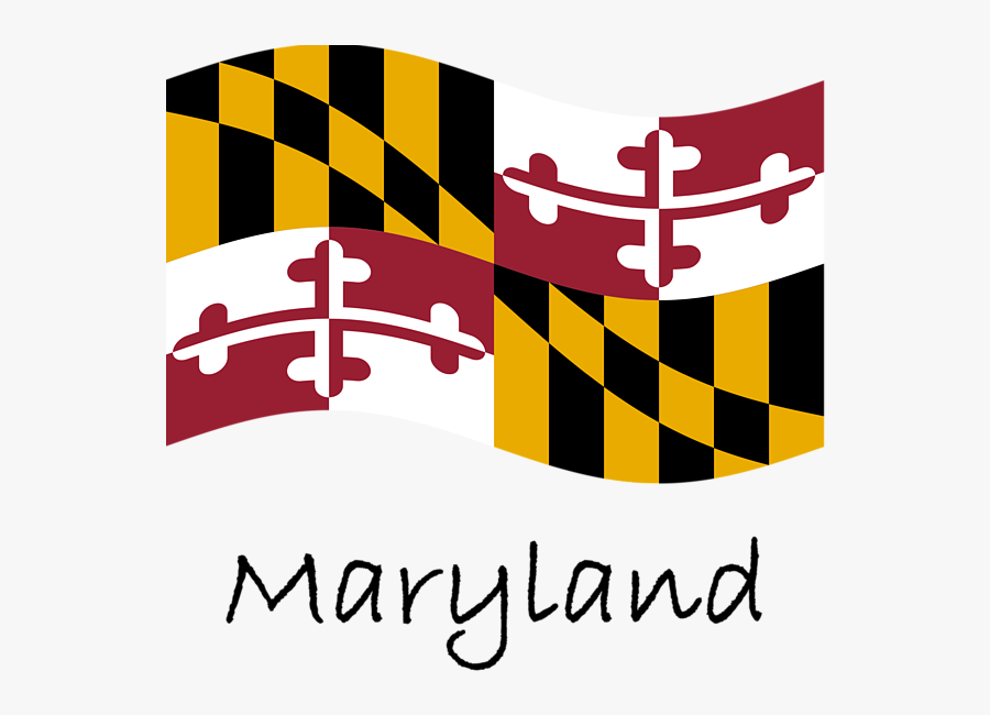 Bleed Area May Not Be Visible - Original Maryland Colony Flag, Transparent Clipart