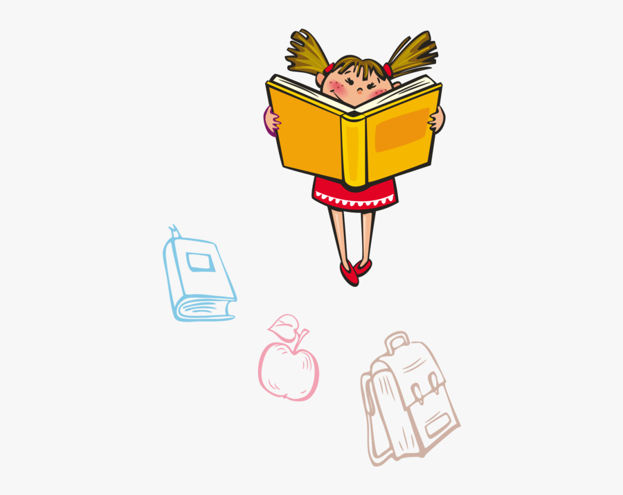 Fashion Accessory,area,line - Girl Reading Png, Transparent Clipart