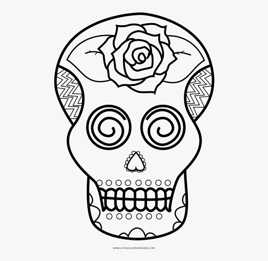 Sugar Skull Coloring Pages Page Ultra Pages Sugar Skull - Coloring Book, Transparent Clipart