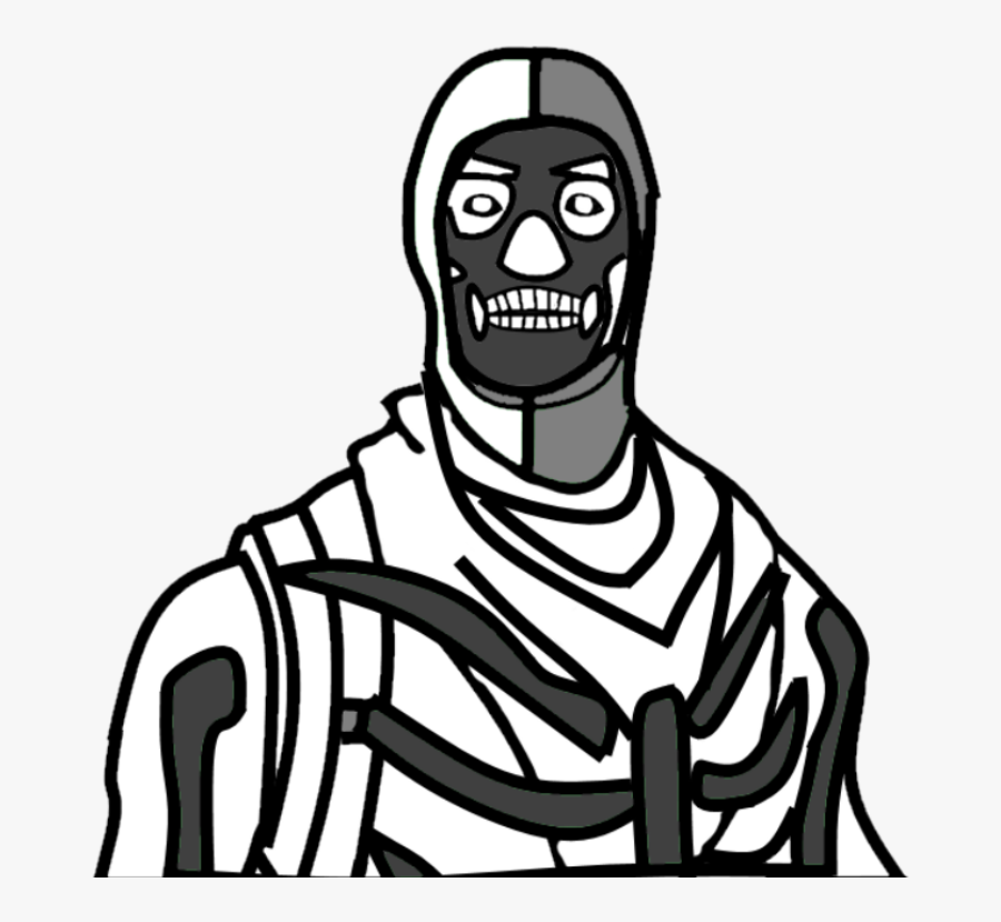 Skull Trooper Png Drawing , Png Download - Skull Trooper Cartoon Face, Transparent Clipart