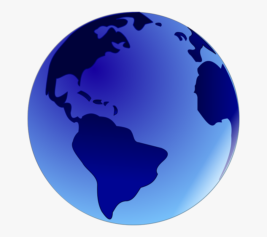 Earth, Blue, Globe, Shadow, Round, Planet, Continents - Earth Materials And Global Cycles, Transparent Clipart