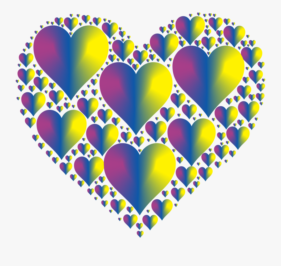 Clipart Hearts In Heart Rejuvenated 17 No Background - Icon Transparent Background Heart Color, Transparent Clipart