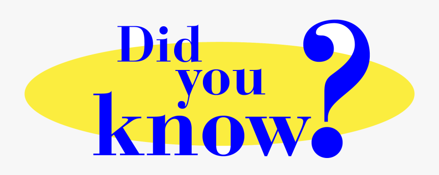 Did You Know Clipart Transparent Png - Did You Know Font, Transparent Clipart