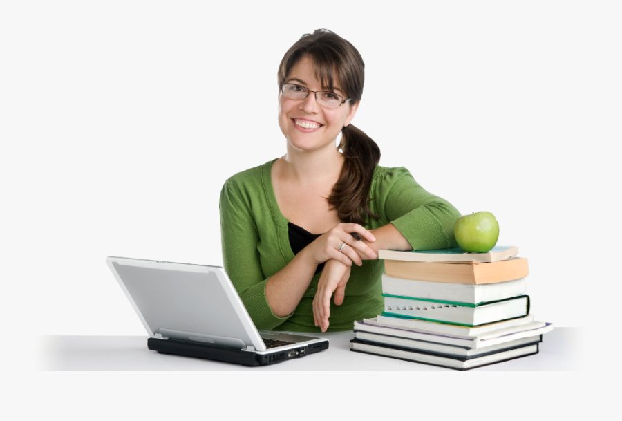 Young Teacher Png - College Student Study Png, Transparent Clipart