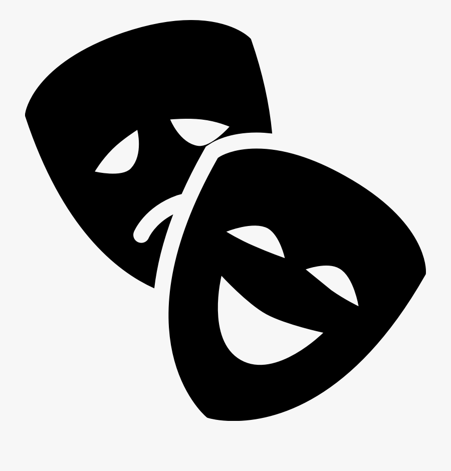 Mask Clipart Stage - Theatre Mask Png, Transparent Clipart
