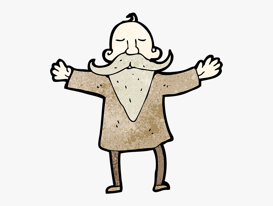 Drawing Wise Old Man Stock Photography - Old Man With Beard, Transparent Clipart