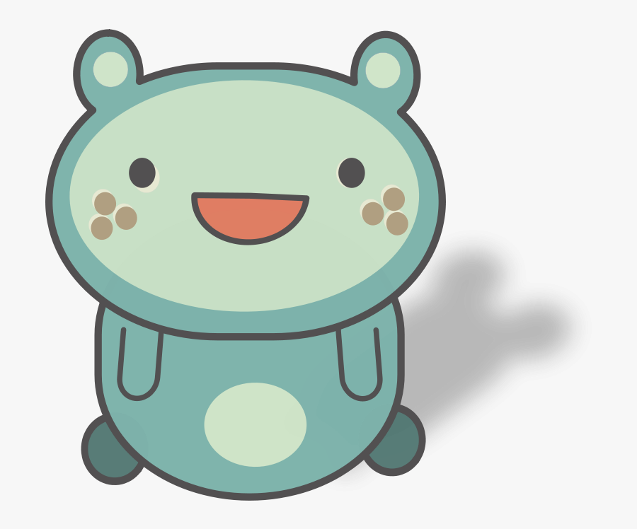 Cute Round-eared Creature - Cute Round Creatures, Transparent Clipart