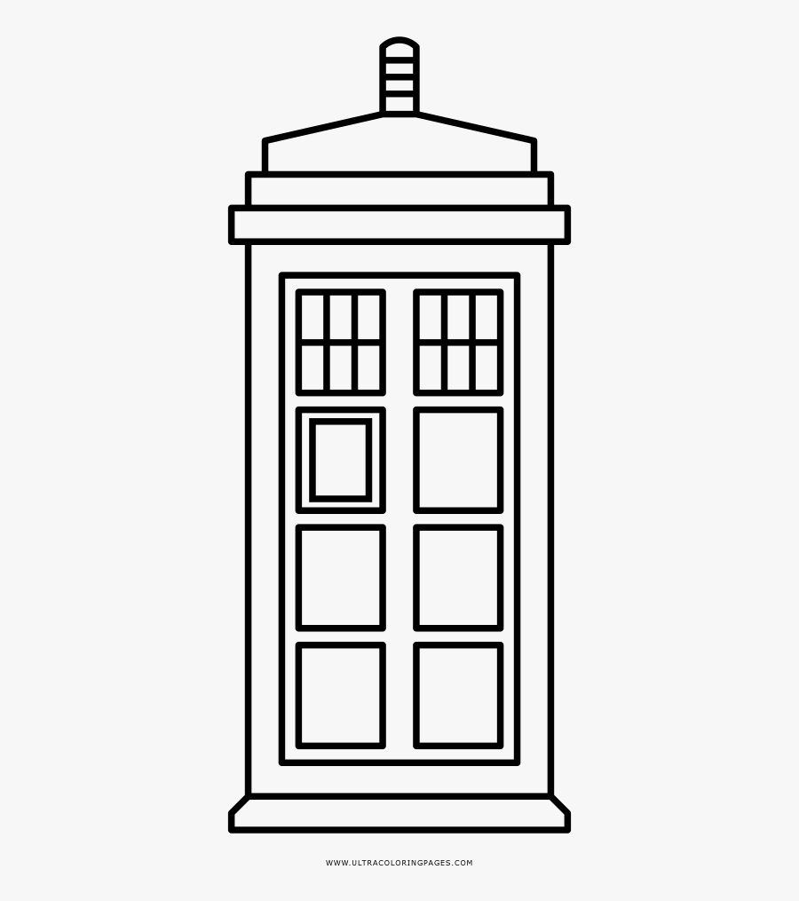 tardis coloring page tardis black and white outline free transparent clipart clipartkey tardis coloring page tardis black and